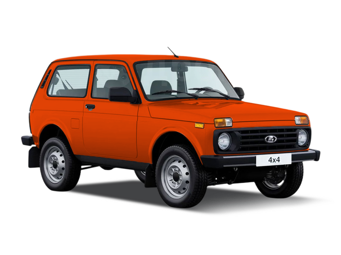 Lada 4x4 3 дв. Оранжевый перламутровый "Апельсин"